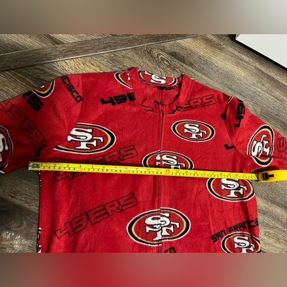 San Francisco 49ers Concepts Sport Women's Red Keystone  Fleece Union Sleep Suit - Picture 6 of 6